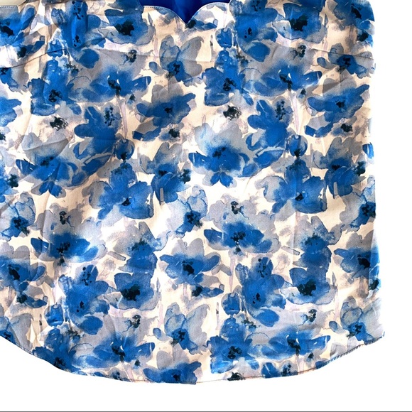 SOLD 💕J Crew Scalloped Floral Spaghetti Strap Tank Top - Picture 5 of 14